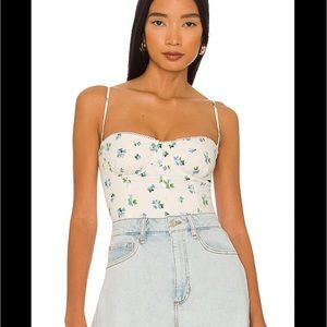 WeWoreWhat Corset Floral top